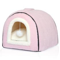 Cama para Gatos OMIVIER Plegable 2 en 1 para Gatos de Interior o Perros Pequeños Cama para Gatos OMIVIER Plegable 2 en 1 para Gatos de Interior o Perros Pequeños