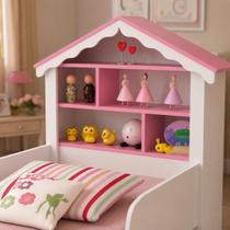 Cama para Menina Formato Casinha Princesa Cama para Menina Formato Casinha Princesa