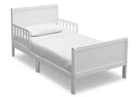 Cama para Niños Pequeños Delta Children Bianca de Madera, 140x76x67 cm Cama para Niños Pequeños Delta Children Bianca de Madera, 140x76x67 cm