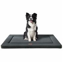Cama para Perro WESTERN HOME para Jaula con Espuma de Alta Resiliencia Gris Oscuro