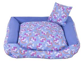 Cama Para Pet Cães E Gatos Unicolors Azul Porte Pequeno