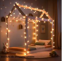 Cama para quarto de bebê Montessoriana Castelo Encantado Multimóveis 150x70