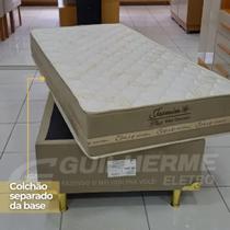 Cama Para Solteiro Conjunto box 188x88 Base + Colchão separados de Molas ensacadas - Sleep Colchão
