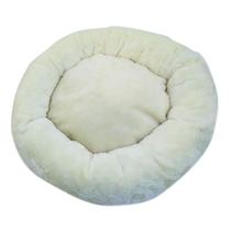 Cama Pelúcia Fofa Cães Gatos Tamanho Médio 55CM - Cor Gelo