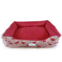 Cama Pet Basic Flamingo Pink com Zíper - Grande (75cm x 60cm)