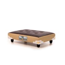 Cama Pet Bed Marrom/Bege 60x40x12cm - Castor Cama Pet Bed Marrom/Bege 60x40x12cm - Castor