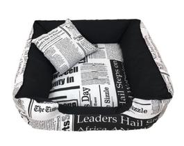 Cama Pet Cachorro Gato 60 X 60 Cm Com Zíper Jornal