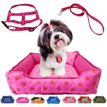 Cama Pet Cachorro Gato Quadrada Estampada 42 X 42 X 16 P +