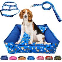 Cama Pet Cachorro Gato Quadrada Estampada 62 X 62 X 18 G + - Dog Cat Store