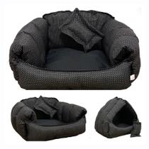 Cama Pet Cachorros Cães Gatos Colchonete Caminha Confort Luxo 3 em 1 - LillosPet