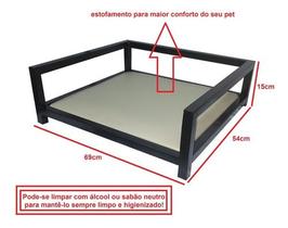 Cama Pet Cães Gatos Impermeável Industrial 65x50cm Almofada