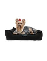 Cama Pet Cães Resistente de Brim em Algodão PRETO Tamanho M 60x50cm Luxo Conforto Caminha Lavável com Zíper e Fundo Removível para Pets Cochilo Pet