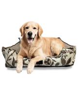 Cama Pet Cochilo Luxo Conforto Tamanho XG 95x75cm em Linho Impermeável Caminha Lavável com Zíper Resistente e Fundo Removível para Cachorro e Gato
