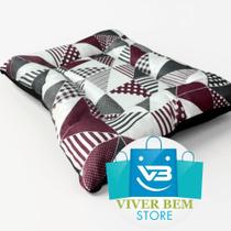 Cama Pet Colchonete Grande para Cães e Gatos ESTAMPAS PET:Geometrica Vinho Cama Pet Colchonete Grande para Cães e Gatos ESTAMPAS PET:Geometrica Vinho