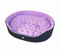 Cama Pet Com Bordas Estampada Super Confortável e Resistente