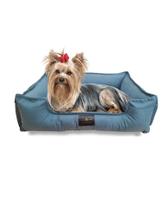 Cama Pet Confortável Tamanho M 60x50cm para Cachorro Gato em Veludo Suede AZUL CLARO Macia Lavável Zíper Caminha para Pets de Porte Médio Cochilo Pet