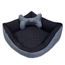 Cama Pet de Canto Luna Impermeável Extra Grande Chumbo