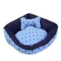 Cama Pet de Canto Luna Top Extra Grande Realeza Azul Cama Pet de Canto Luna Top Extra Grande Realeza Azul