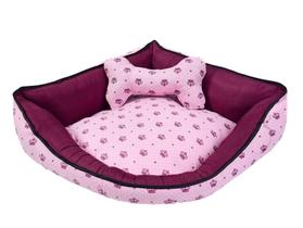 Cama Pet de Canto Luna Top Extra Grande Realeza Rosa - ComfortPet