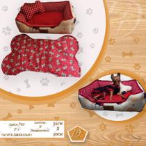 "Cama Pet-Dupla Face + Tapetinho americano" Para cães e gatos, desmontável e lavável!