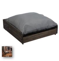 Cama Pet Em Madeira Com Almofada Macia Gatos Cachorros - 1141 Stolf