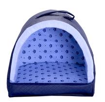 Cama Pet Estilo Iglu Realeza Azul Cachorro ou Gato