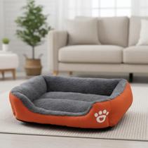 Cama Pet Felpuda Super Macia XXG Laranja