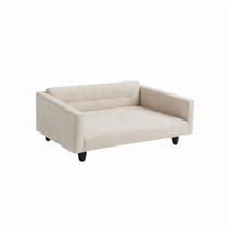 Cama Pet Kiara Descanso Premium 29cm X 78cm X 50cm Cor Bege