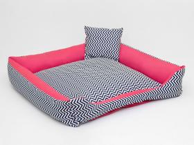 Cama Pet Luxo Impermeavel Extra Grande Collor Rosa