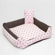Cama Pet Luxo Impermeavel Gigante Realeza Rosa Cama Pet Luxo Impermeavel Gigante Realeza Rosa
