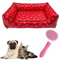Cama Pet Luxo Retangular Impermeável Estampada M 50 X 40 +