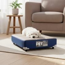 Cama Pet Netsono Cinza/Azul 60x40x12cm Cama Pet Netsono Cinza/Azul 60x40x12cm