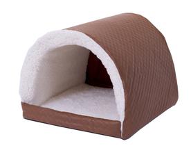 Cama Pet para cachorro ou gato Iglu Sherpa Impermeavel Caramelo Cama Pet para cachorro ou gato Iglu Sherpa Impermeavel Caramelo
