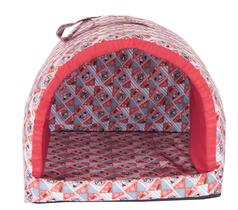 Cama Pet Para Cachorro Ou Gato Iglu Toca Vermelha Cama Pet Para Cachorro Ou Gato Iglu Toca Vermelha