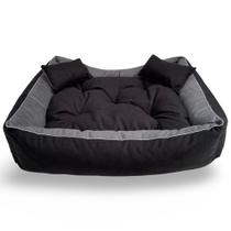 Cama pet para caes gato caminha de Cachorro suede com ziper fundo impermeavel enchimento siliconado