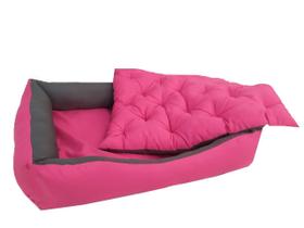 Cama Pet Para Cães Porte Grande 1,00X0,80Cm Cor Pink/Preto