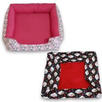cama pet pequena cachorro e gato até 5 kg com capa avulsa para trocar quando for preciso lavar