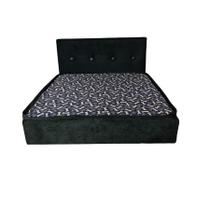 Cama Pet Premium Black para cães e gatos Colchão e Cabeceira 60x60cm