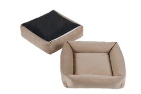 Cama Pet Quadrada 50cm Cachorro e Gato Suede