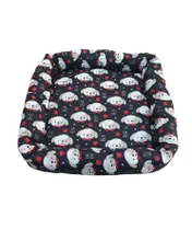 Cama Pet Quadrada Com Zíper Caminha Pet Cachorro e Gato Macia Raça Pequeno Porte 45 x 45 Vermelho - ENXOVAISBARATÃO