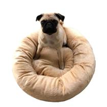 Cama Pet Redonda 70cmx70cm Cães e Gatos Pelúcia Confortável
