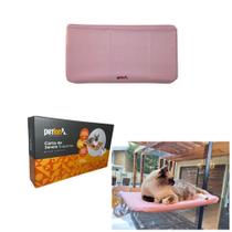 Cama Pet Rosa Suspensa De Janela Com Ventosa Para Gatos Cama Pet Rosa Suspensa De Janela Com Ventosa Para Gatos