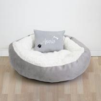 Cama Pet Sherpa G com Almofada Personalizada com Nome - Conforto para Cães e Gatos