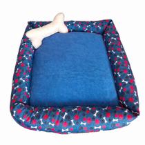 Cama Pet Simples Soft Grande Azul Cama Pet Simples Soft Grande Azul