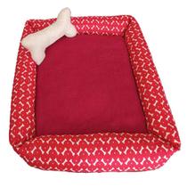 Cama Pet Simples Soft Pequena Vermelha