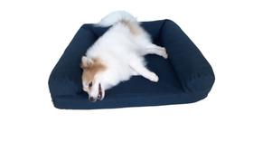 Cama Pet Sofá Tamanho M 65x55 Cm Acquablock Azul Marinho - PET QUERIDO