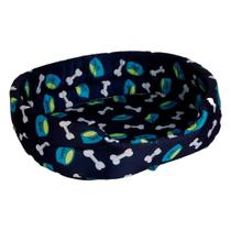 Cama pet soft 38x10x38cm azul