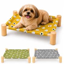 Cama Pet Suspensa Caminha Cachorro Gato Madeira Lavavel Resistente Desmontavel Viagem Praia Cama Pet Suspensa Caminha Cachorro Gato Madeira Lavavel Resistente Desmontavel Viagem Praia