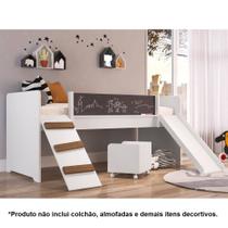 Cama Playground 195x164cm com Escorregador sem colchão Linha BY BY710 Completa Móveis Cama Playground 195x164cm com Escorregador sem colchão Linha BY BY710 Completa Móveis