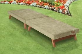 Cama Portátil Dobrável C/pés Madeira - Espuma D26 - Pousada/Camping/lazer -190x80 cm -Corvino